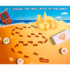 Generic Lets Conquer Sand Castle Wooden Board Game Toys (MultiColor)