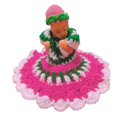 Generic Laddu Gopal Tharad Dress Size: 0 To 6 (Pink-Green)