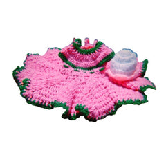 Generic Laddu Gopal Tharad Dress Size: 0 To 6 (Light Pink)