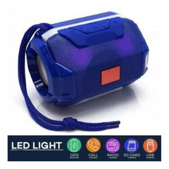 Generic Plastic Rubber Wireless A005 Bluetooth Speaker (Blue)