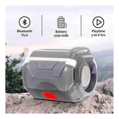 Generic Plastic Rubber Wireless A005 Bluetooth Speaker (Grey)