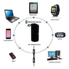 Generic Plastic Rubber Wireless TG111 Bluetooth Speaker (Black)