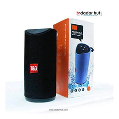 Generic Plastic Rubber Wireless TG113 Bluetooth Speaker (Black)