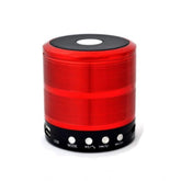 Generic Plastic Rubber Wireless WS887 Bluetooth Speaker (Red)
