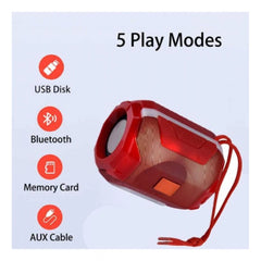 Generic Plastic Rubber Wireless A005 Bluetooth Speaker (Red)