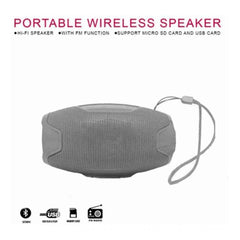 Generic Plastic Rubber Wireless AO105 Bluetooth Speaker (Grey)