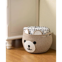 Generic Cotton Bear Shaped Storage Baskets Pack of 1 (Mix)