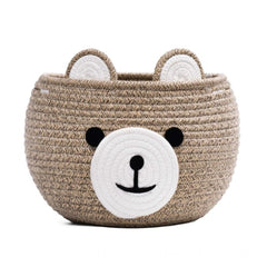 Generic Cotton Bear Shaped Storage Baskets Pack of 1 (Mix)