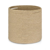 Generic Cotton Large Woven Storage Basket 11x11 Inch Pack of 1 (Beige)