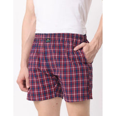Generic Pack_of_2 Men's Polycotton Checked Boxer Shorts (Multicolor)