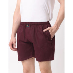 Generic Pack_of_2 Men's Polycotton Solid Boxer Shorts (Multicolor)