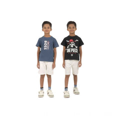 Generic Pack of 2 Boy's Cotton Printed Short Sleeve T-Shirt's (Multicolor)