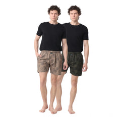 Generic Pack_of_2 Men's Polycotton Printed Boxer Shorts (Multicolor)