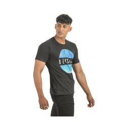 Generic Pack of 2 Men's Casual Cotton Printed Short Sleeve Tshirts (Multicolor)