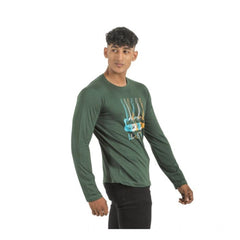 Generic Pack of 2 Men's Casual Cotton Printed Full Sleeve Tshirts (Multicolor)