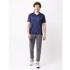 Generic Pack of 2 Men's Casual Cotton Blend Solid Short Sleeve Tshirts (Multicolor)