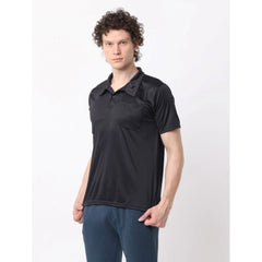 Generic Pack of 2 Men's Casual Cotton Blend Solid Short Sleeve Tshirts (Multicolor)