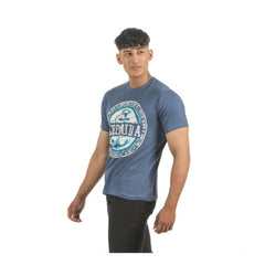 Generic Pack of 2 Men's Casual Cotton Printed Short Sleeve Tshirts (Multicolor)