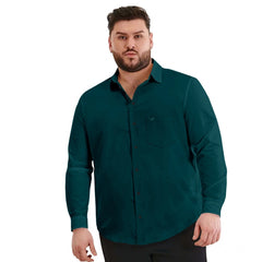 Generic Mens Casual Cotton Solid Full Sleeve Shirt (Rama)