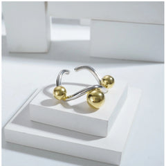 Generic Stainless Steel Stainless Steel Daily Wear Freesize Ring (Silver Plated)