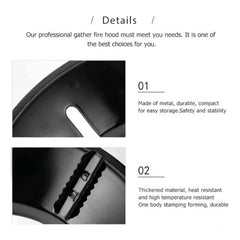 Generic Metal Gas Saver Burner Stand Pack of 1 (Black)