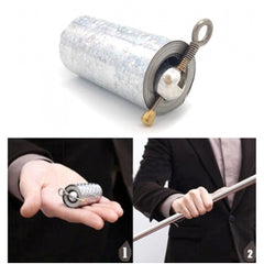 Generic Metal Rod Magic Stick Silver Appearing Cane Metal Steel Stick (Silver)