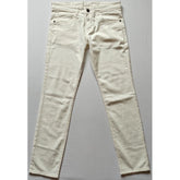 Generic Men's Cotton Blended Solid Classic Fit Jeans (Beige)