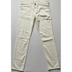 Generic Men's Cotton Blended Solid Classic Fit Jeans (Beige)