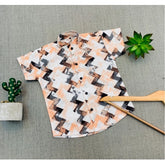 Generic Boy's Cotton Blend Printed Short Sleeve Shirt (MultiColor)