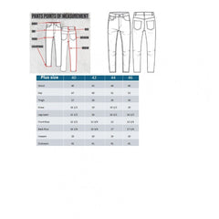 Generic Men's Cotton Blended Solid Plus Size Jeans (Blue)