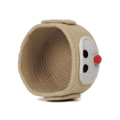 Generic Cotton Pen Holder Inch Pack of 1 Storage Basket For Clothes (Beige)