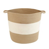 Generic Cotton Basket Pack of 1 Storage Basket For Clothes (Beige)
