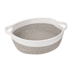 Generic Cotton Baby Gift Basket Inch Pack of 1 Storage Basket For Clothes (White)