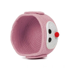 Generic Cotton Pen Holder Pack of 1 Storage Basket For Clothes (Pink)