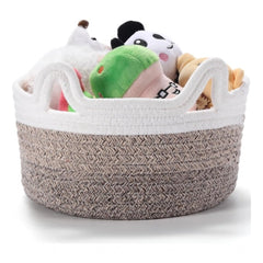 Generic Cotton Cat Basket Inch Pack of 1 Storage Basket For Clothes (Multicolor)