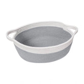 Generic Cotton Baby Gift Basket Pack of 1 Storage Basket For Clothes (Grey)