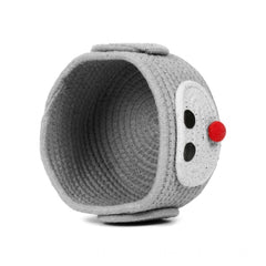 Generic Cotton Pan Holder Pack of 1 Storage Basket For Clothes (Grey)