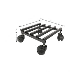 Generic Iron Wheel Pot Stand For Planters Square Shape Stand