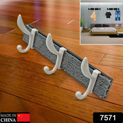 Wall Mounted Coat Hanger Rack ? 6 Hooks for Clothes, Jackets & Hats