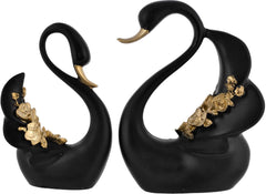 Black Swan Pair Sculpture showpiece