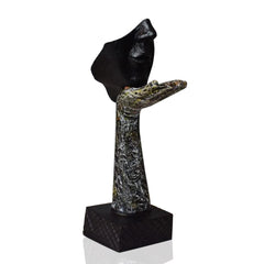 Resin Kissingg Face Statue Sculptures Fantasy Showpieces Creative Abstract Design Art Figurine For Home Living Room Decorative Display (Thinking Face)