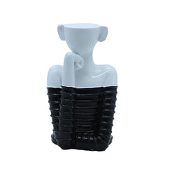 Modern Woman with Golden Plate Showpiece