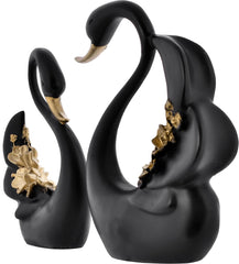 Black Swan Pair Sculpture showpiece