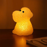 Dog Shape Crystal LED Night Light Lamp ? Cute Glowing Animal Decorative Light (1 Pc)