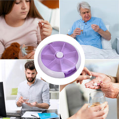 Cute 7-Day Pill Box Dispenser ? Portable 7-Grid Medicine Organizer (1 Pc)