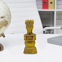 Ashoka Pillar Stambh Sculpture for Car Dashboard Idols