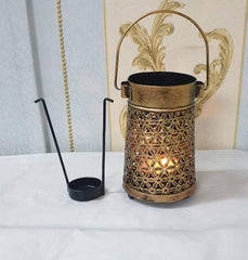 Handcrafted Beautiful Hanging Metal Lota Candle Holder Antique Shade Box for Home Decoration|Lantern|Candle Stand|Gifting