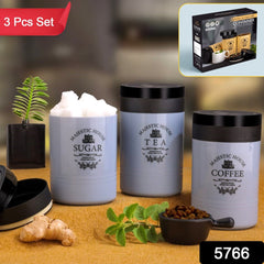 Airtight Containers ? For Tea, Coffee, Sugar & More (3 Pcs Set)