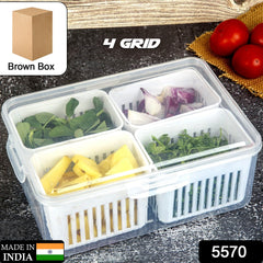 Fridge Storage Box ? Freezer & Kitchen Organizer for Vegetables & Food (1 Pc)