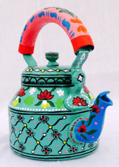 Hand Painted Designer Aluminium Kettle for Tea/Coffee, Home D?cor& Gift Purpose.
